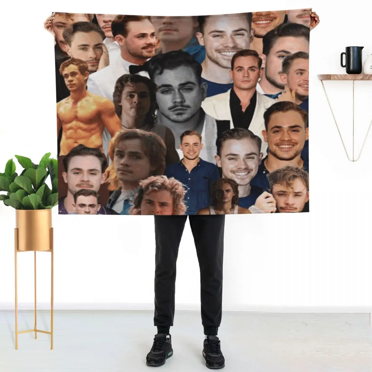 

dacre montgomery photo collage Throw Blanket Men's Soft Warm Throw Blanket for Couch