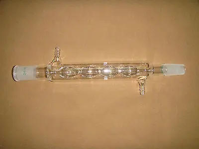 

24/29,200mm,Glass Allihn Condenser,Ball Shape Heat Exchanger,Lab Glassware