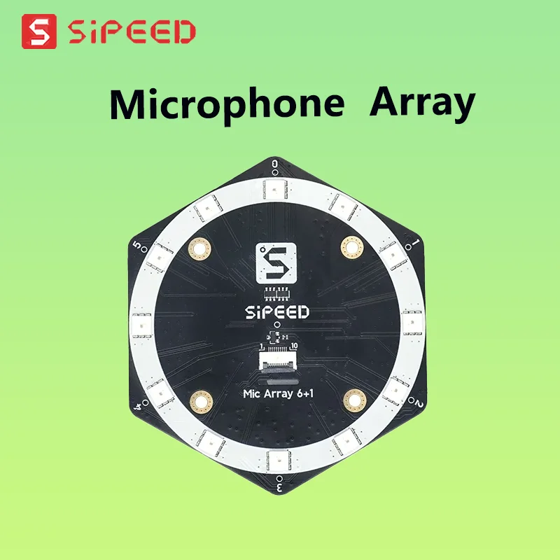 New Sipeed 6+1 Mic Array Sound Source Localization Beamforming Speech Recognition Microphone Array Sipeed Authentic