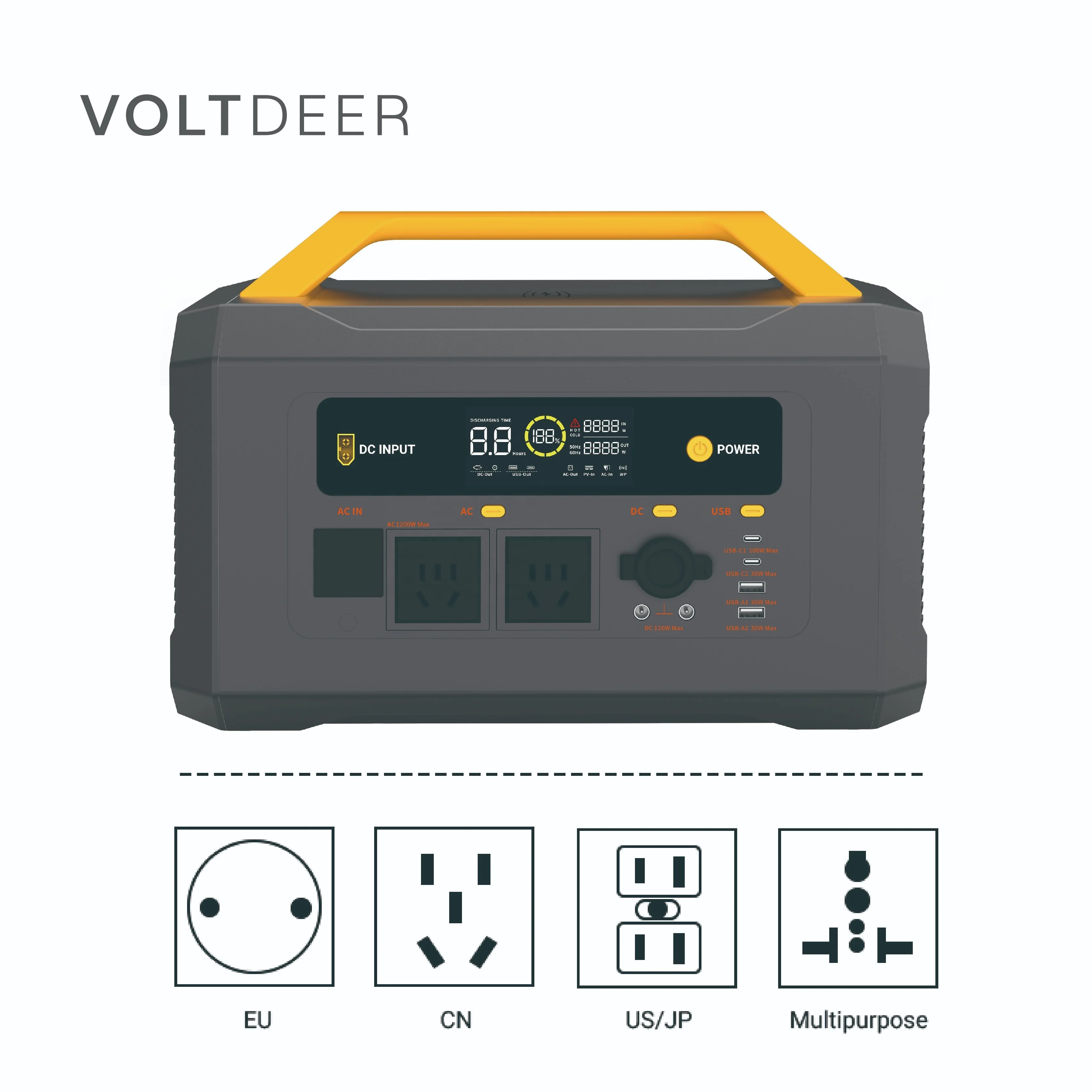 300W Mini Solar Generator Portable Station, Design, Outdoor Camping Family Emergency Energy Supply