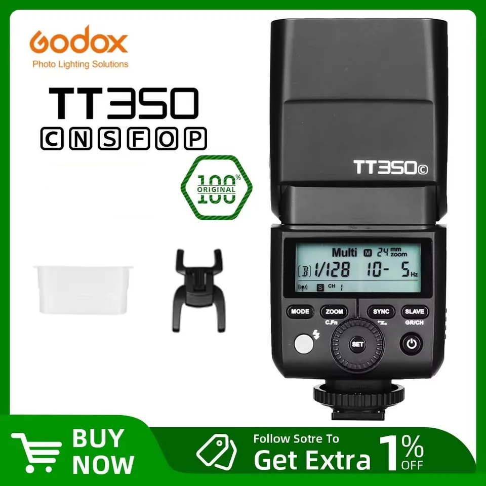 Godox TT350 Mini Speedlite for Canon Nikon Sony