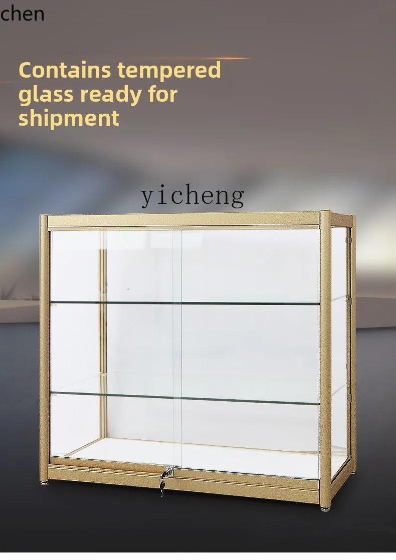 Gabinete de exhibición modelo YFY, vitrina de cristal, gabinete de tienda de cosméticos