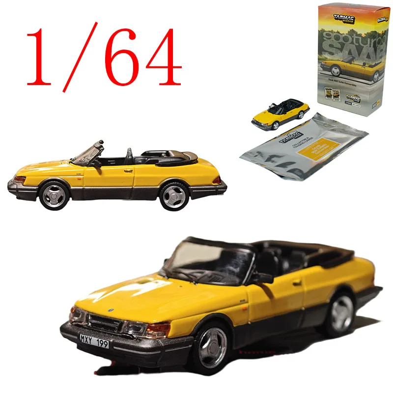 

TW Diecast 1/64 Scale SAAB Alloy Model Cars SAAB 900 Convertible Car Play Vehicles Toys for Boys Gift Original Box