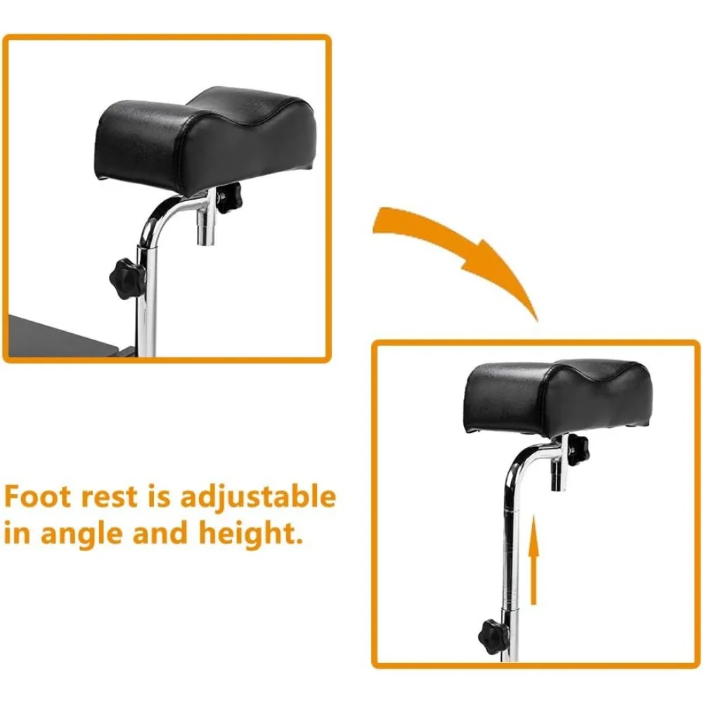 Chaise d'unité de pédicure avec chaise hydraulique et assistance pour les pieds, station de massage des pieds, meubles de spa à ongles, parfait pour salon de beauté, usage domestique