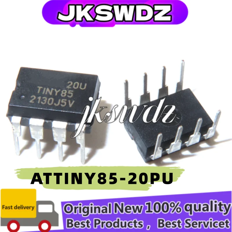 

(1-10 pieces) 100% new ATTINY85-20PU ATTINY85-20PU ATTINY85 20PU chip set DIP-8