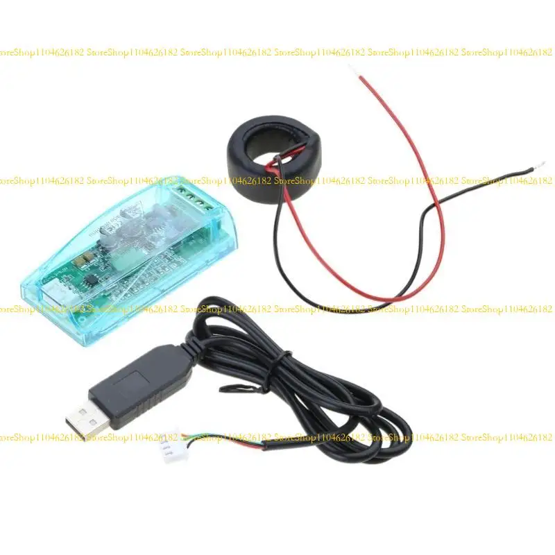 Q2Q4 PZEM-004T Versão Módulo comunicação TTL Modbus-RTU AC Fase 100A com Habitação PC Software Indutor mútuo