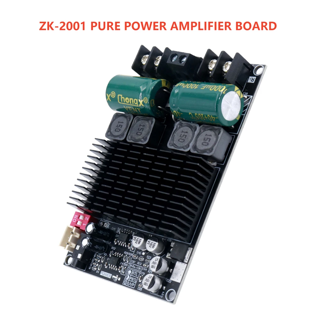 ZK-2001 TPA3221 순수 리어 스테이지 디지털 앰프 보드 100Wx2 듀얼 채널 DC 10-30V 200W AMP 브리지드 모노 서브우퍼 스피커