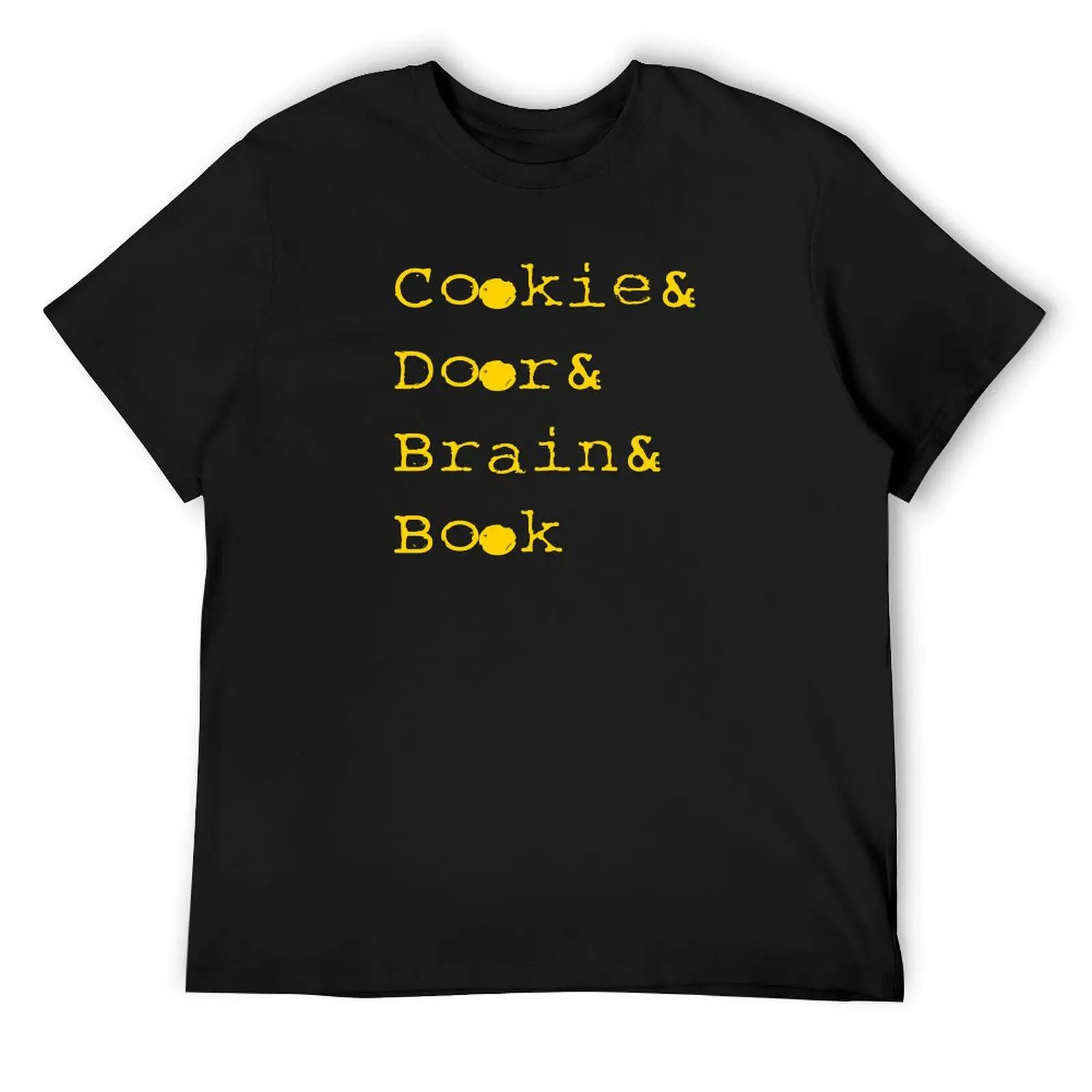 

Cookie door Brain Book T-Shirt oversized graphic tee plus size tops cute clothes summer top clothing for men