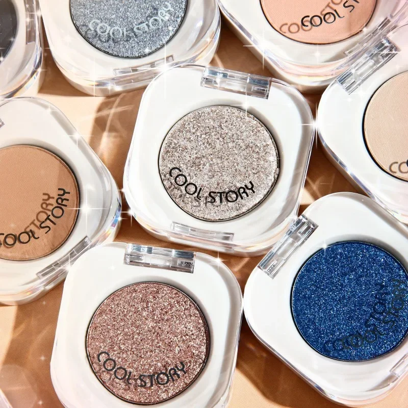 พาเลทอายแชโดว์ - สีนู้ดเนื้อแมทและชิมเมอร์, พาเลทแต่งหน้าอเนกประสงค์สำหรับดวงตาและใบหน้า, สูตรเนียนละเอียด, เม็ดสีติดทนนาน