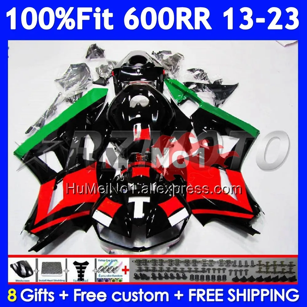 Body For HONDA CBR600 CBR 600RR 600 RR CC 32No.87 CBR600RR F5 13 14 15 16 17 2018 2019 2020 Red green 2021 2022 2023 Fairing