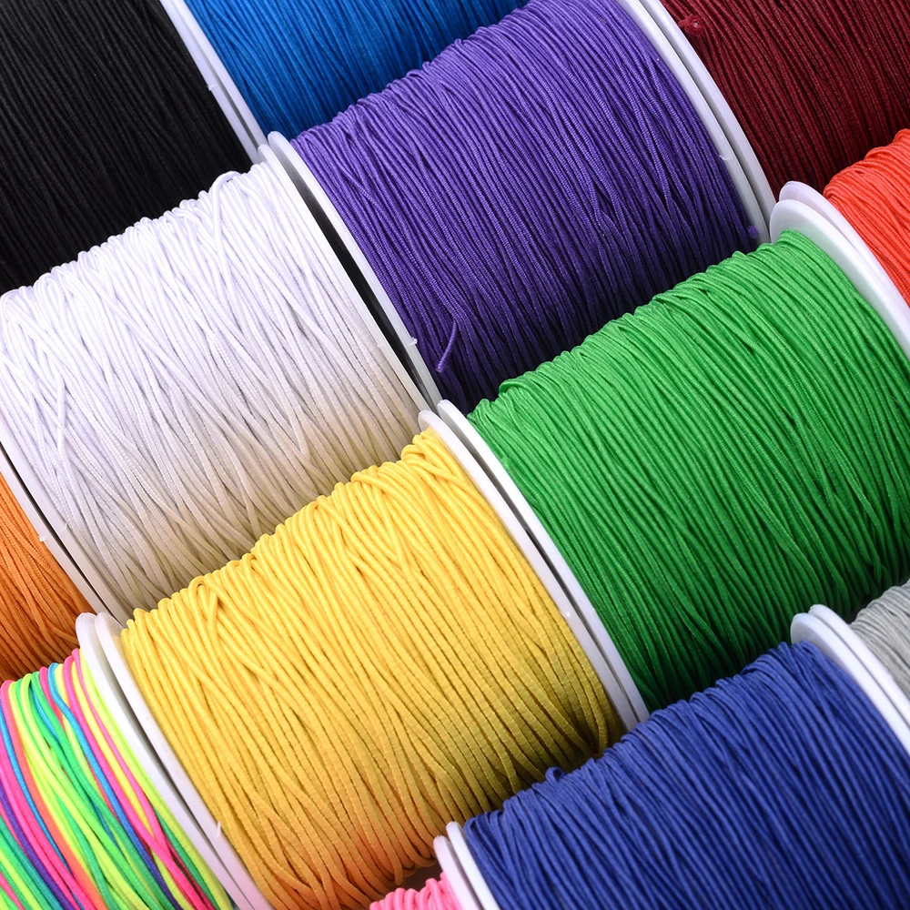 iYOE 100m/Roll 1mm Elastic Cord Thread Gradient Stretchy String For Jewelry Making Necklace Bracelet Diy Sewing Supplies