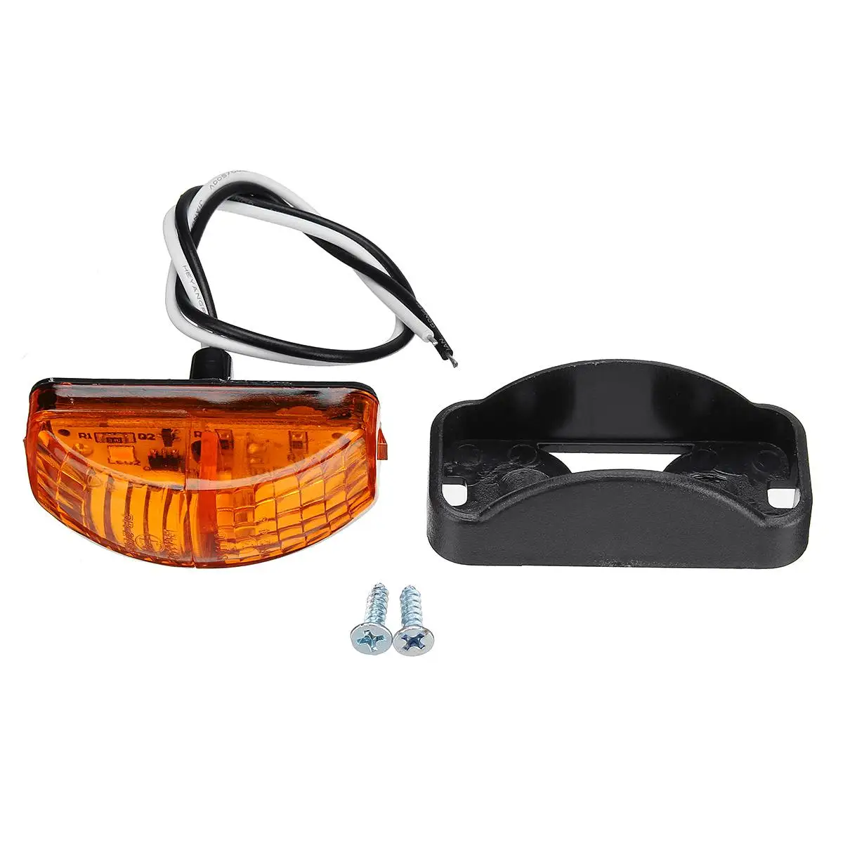 1/2x 12V-24V 2 SMD LED Car Auto Truck Trailer Side Marker Light Blinker Amber Indicator Led Lights Accessories DC10-30v