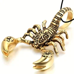 Scorpion King Pendant Necklace Men's Necklace New Fashion Metal Sliding Pendant Accessories Party Jewelry