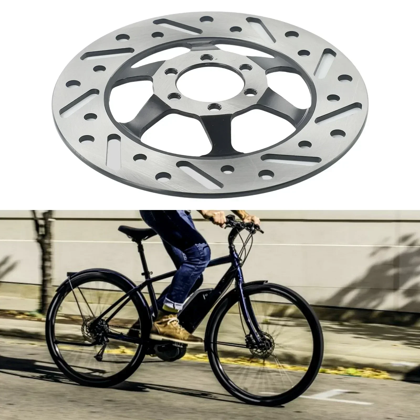 160mm 3.0MM Disc Brake 6 Hole Ebike Electric Vehicles Scooters Raised 3MM Thickened Disc Electric Bike Scooters Part