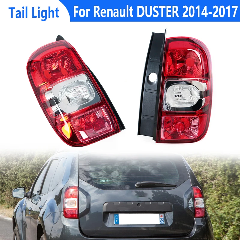 

For Renault DUSTER 2014 2015 2016 2017 Auto Rear Tail Light Warning Brake Light Signal Lamp Without Bulbs 265551679R 265506837R