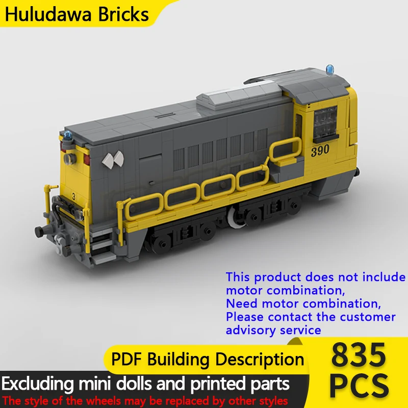 

City Car Model MOC Building Bricks Dutch Railway Diesel Locomotive Modular Technology Children Holiday Gifts Assemble Toys Suit