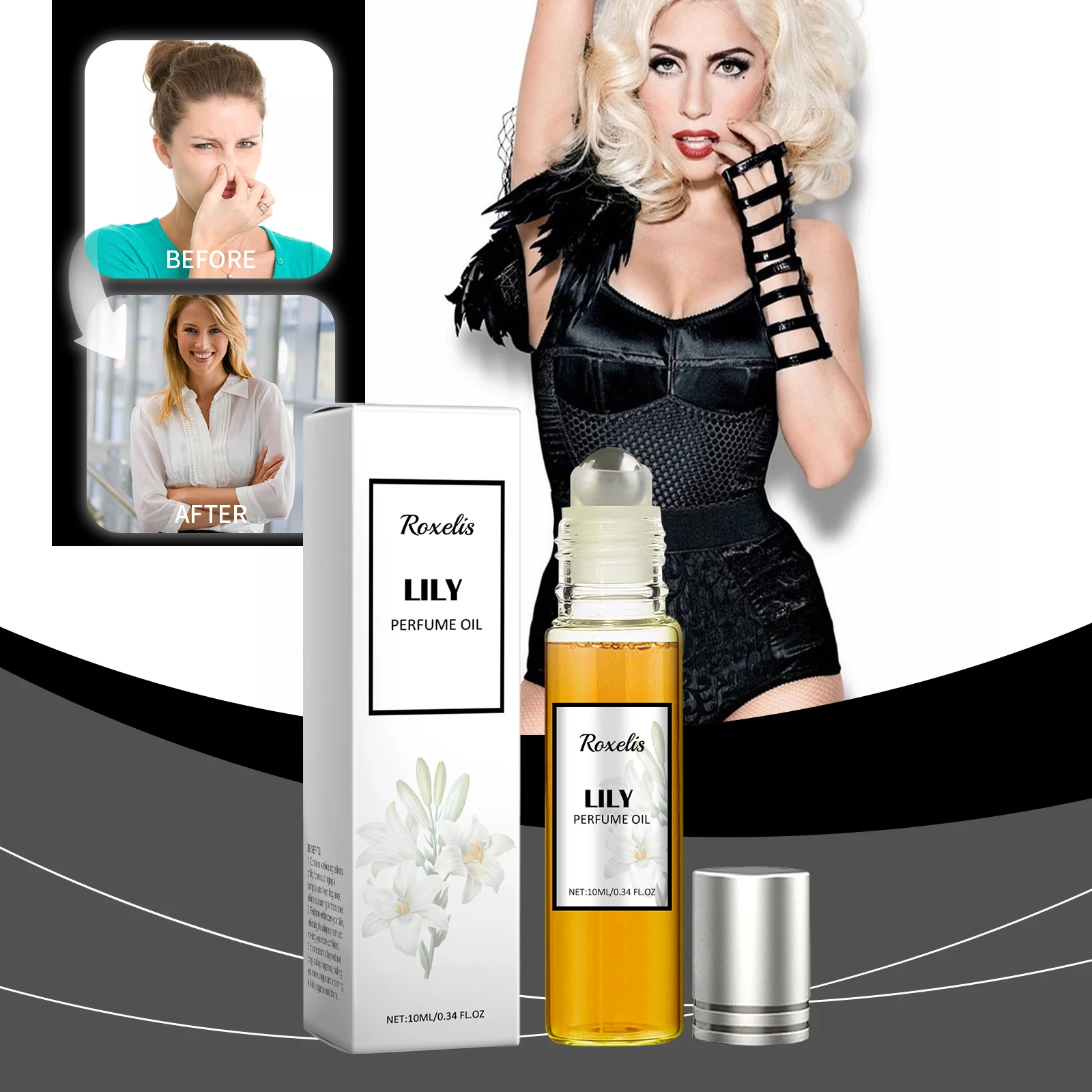 Lady Pheromone Perfume,Enhanced Scents Pheromone Perfume, Pheromone Perfumes for Women, Fresh Long-Lasting Portable Perfume