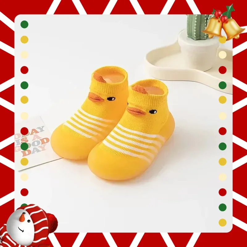 Детские нескользящие носки в классическом стиле, носки-тапочки с героями мультфильмов для мальчиков, детская обувь для детей 1-3 лет, тонкая тонкая секция на весну и осень