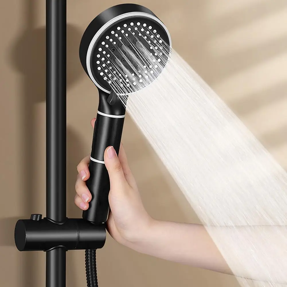 1Pc Silicone Soft Comb Teeth Shower Head Corrosion-resistant Shower Head 6 Gear Switchable Dual Side Shower Head for Bathroom