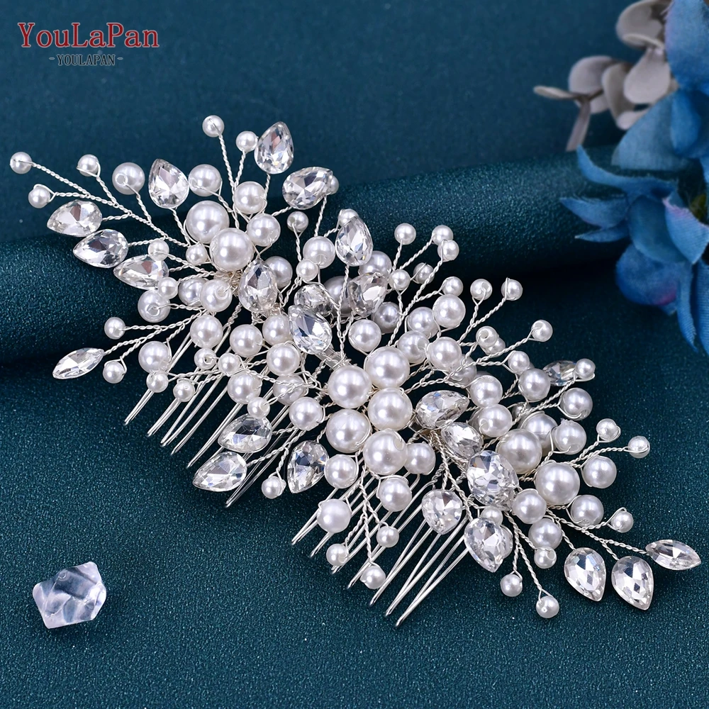 YouLaPan Viele Stile Braut Tiara Braut Kämme Braut Hochzeit Haar Zubehör Hochzeit Haar Schmuck Perle Hochzeit Haar Kamm