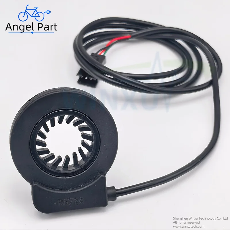E-Bike PAS Pedal-Assist-Sensor, Dual-Hall-12-Magnet-Sensor, universell 12-72V für E-Bike-Reparatur