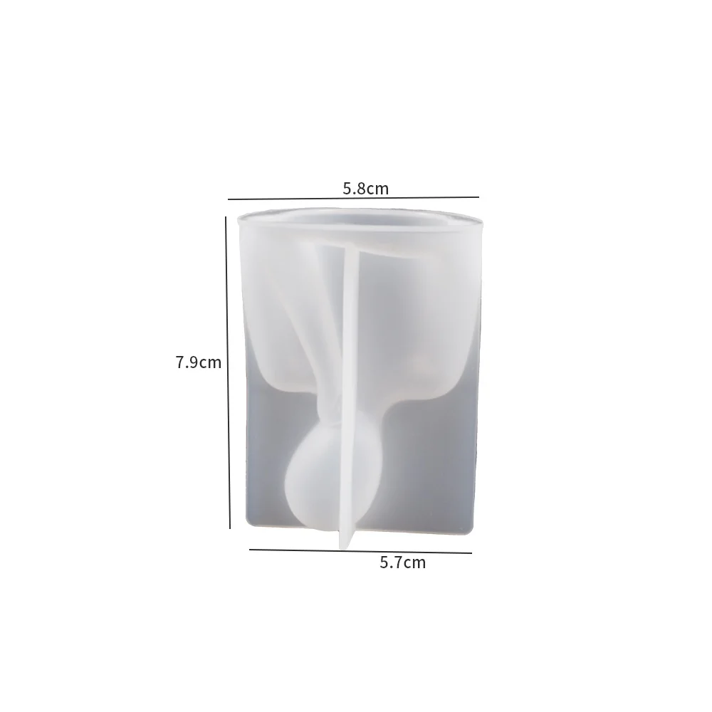 Family Candle Silicone Mold DIY for Cheers Support, Child Mother Father Gypsum Body Crystal Epoxy Resin Mold
