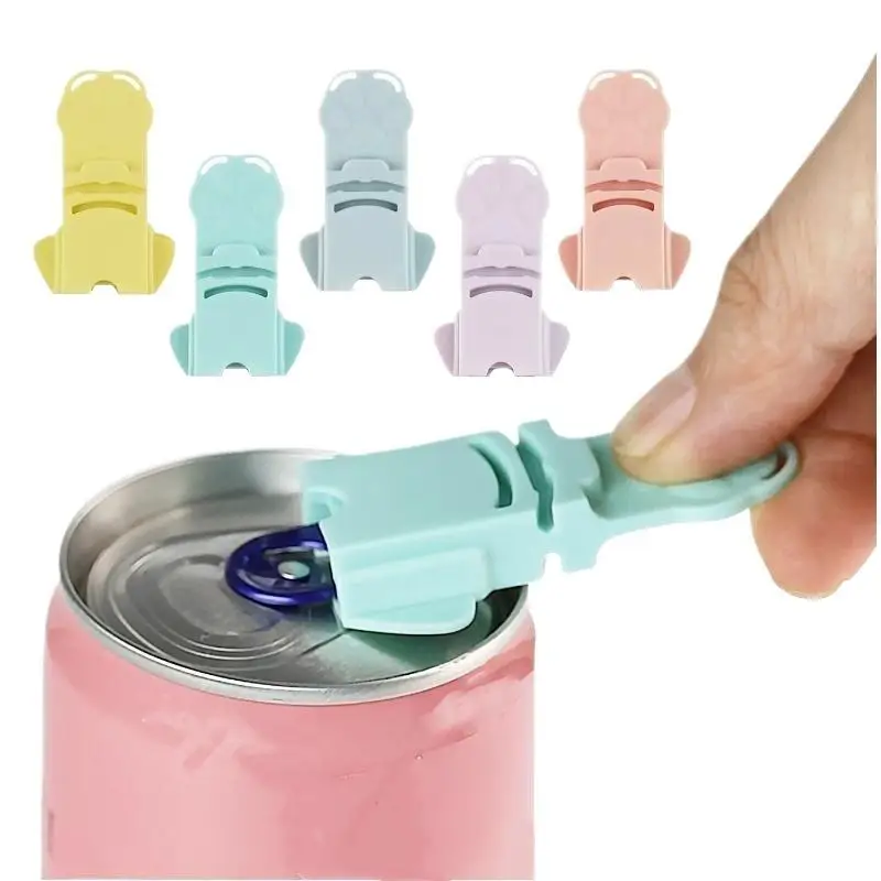 5/6Pcs Portable And Simple Can Opener, Reusable, Macaron-colored Bottle Cap Remover, Screw Bottle Opener, Kitchen Tools