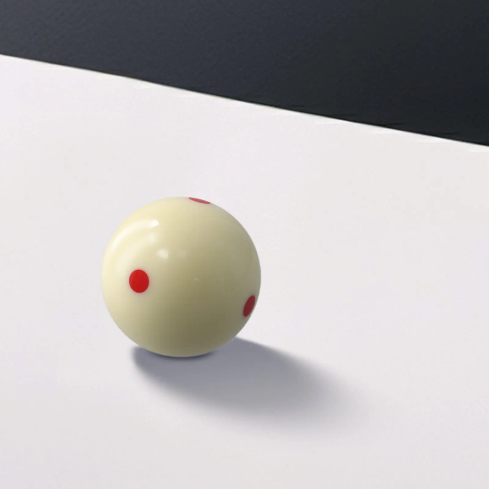 

Roundness Hardness Cue Ball Measle Pool-Billiard Practice Resin 2 1/4” Red 6 Dot Spot Standard High Quality New