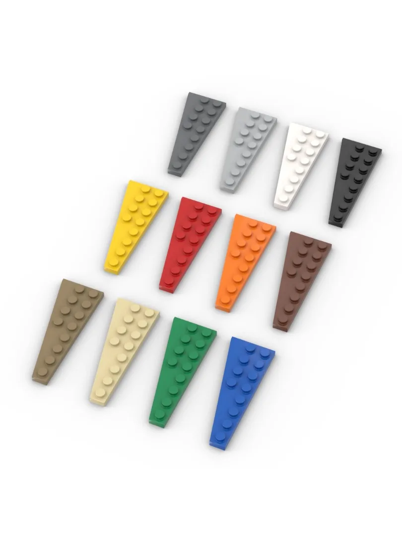 Bloc de construction à petites particules MOC 3544 + 3545, panneau compensé droit 3 × 8, pièces de jouets assemblées, bricolage