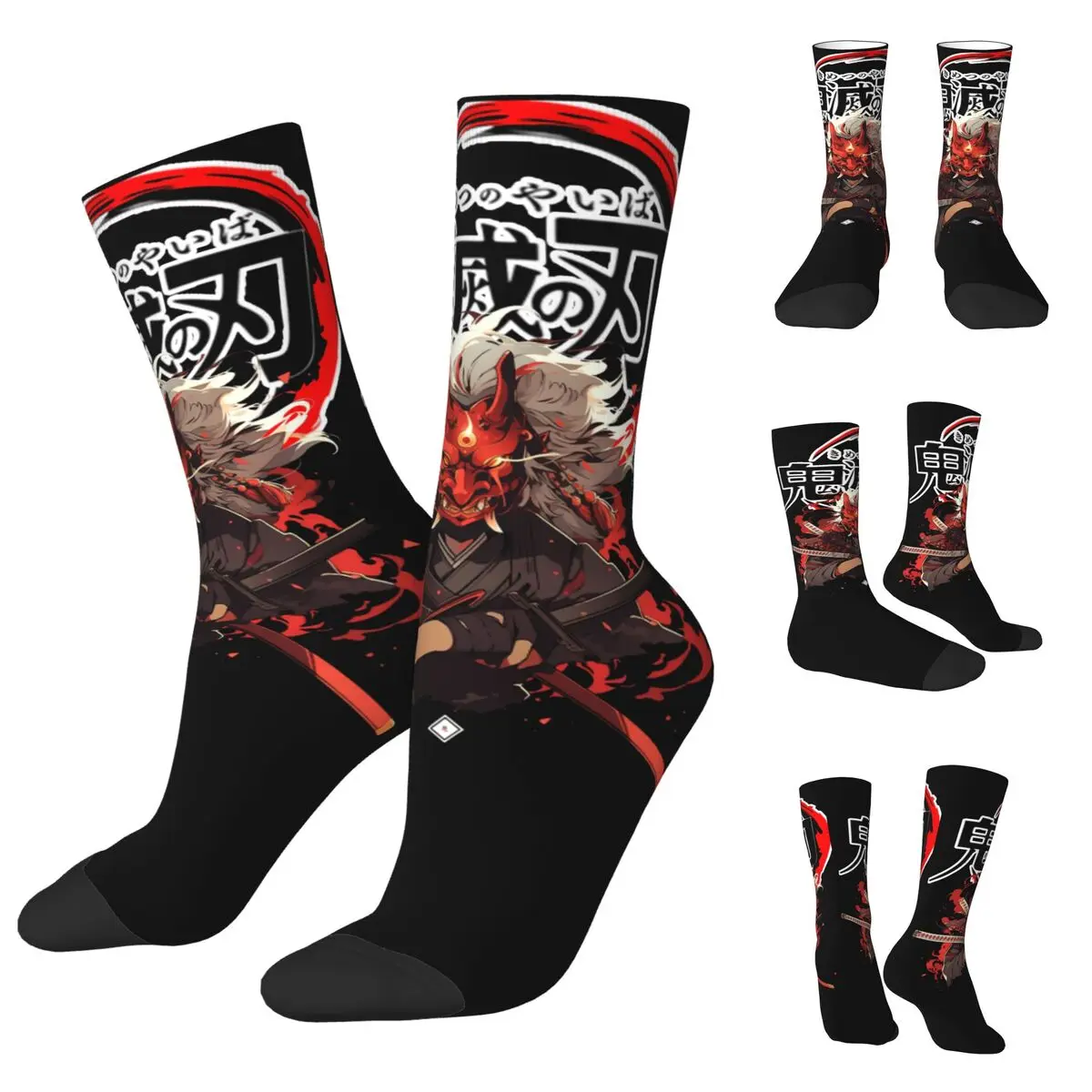 3D printing cosy Unisex Socks,Cycling DEMON SLAYER Interesting Four Seasons Sock