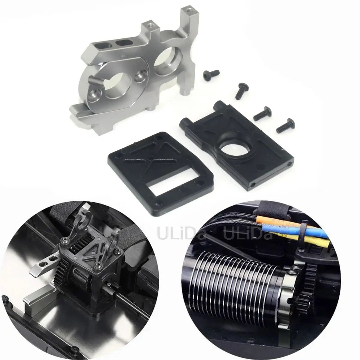 RC Parts Motor Metal Mount Holder Accessories for Kyosho HSP Hobao FS ZD Racing Redcat 1/8 RC Cross Country Cars