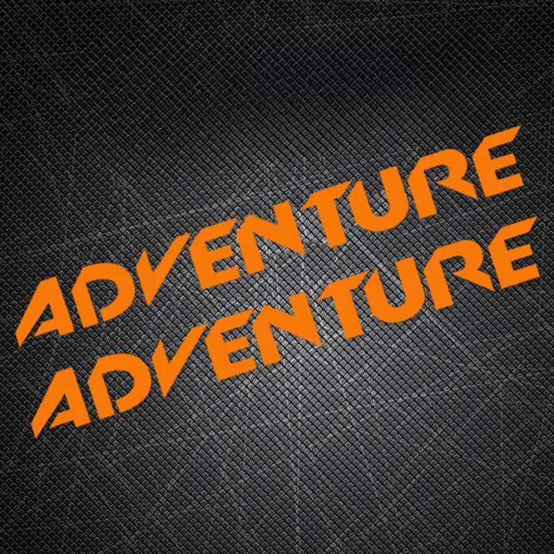 ADVENTURE Letter Vinyl Sticker for Motorbike Side Panels KTM RC200 390 1290 Adventure Duke 250 690 790 990 1190 DIY