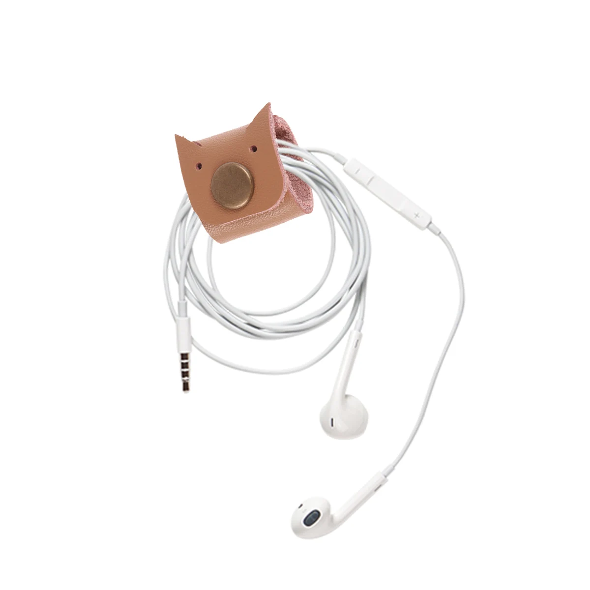 

2pcs Cowhide Cable Organizer Mini Cord Winder for Cellphone Headset Computer Cables Lightweight Compact Long-Lasting Cable Ties