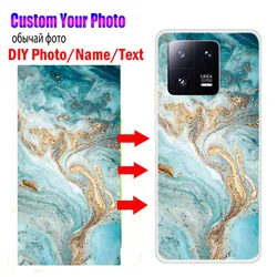 Customized DIY Photos Phone Cases for Xiaomi 13 Pro 13T 14T Clear TPU Cover DIY Image Design For Xiaomi 12 12T Pro 12X Soft Case