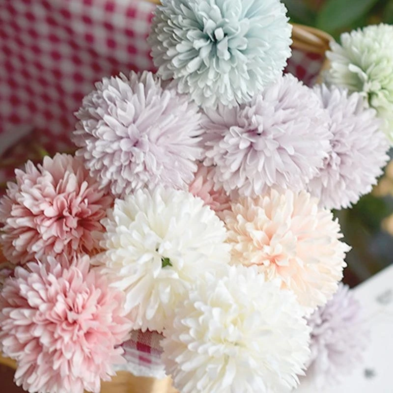 Artificial Flower 29cm Simulation Fake Flowers Ball Silk Floral Ornament for Home Indoor Wedding Party Decoration Florals