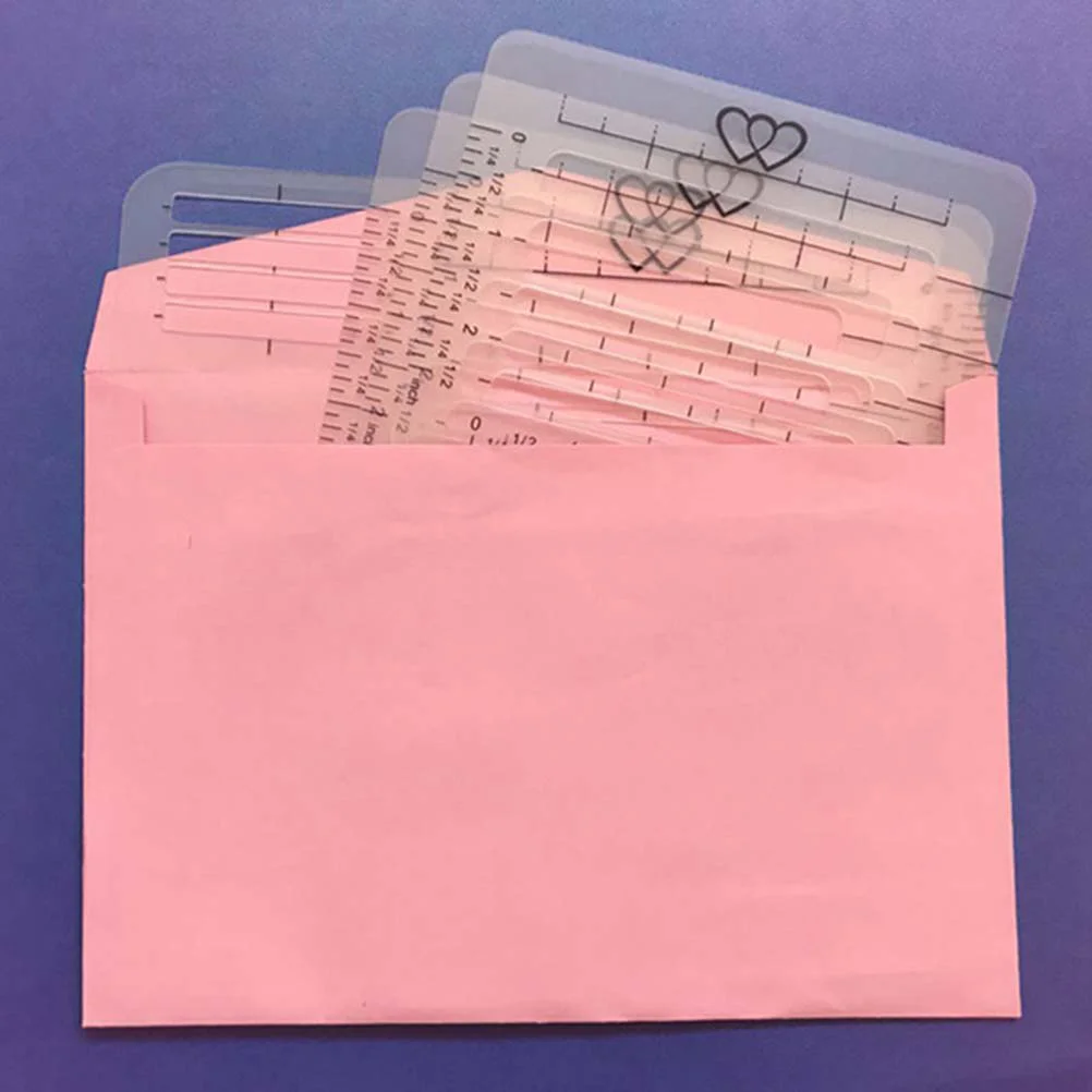 Imagem -06 - Estêncil para Envelope Modelos de Costura se Envelopes Ampla Gama Obrigado Estilo Guia Guia Peças