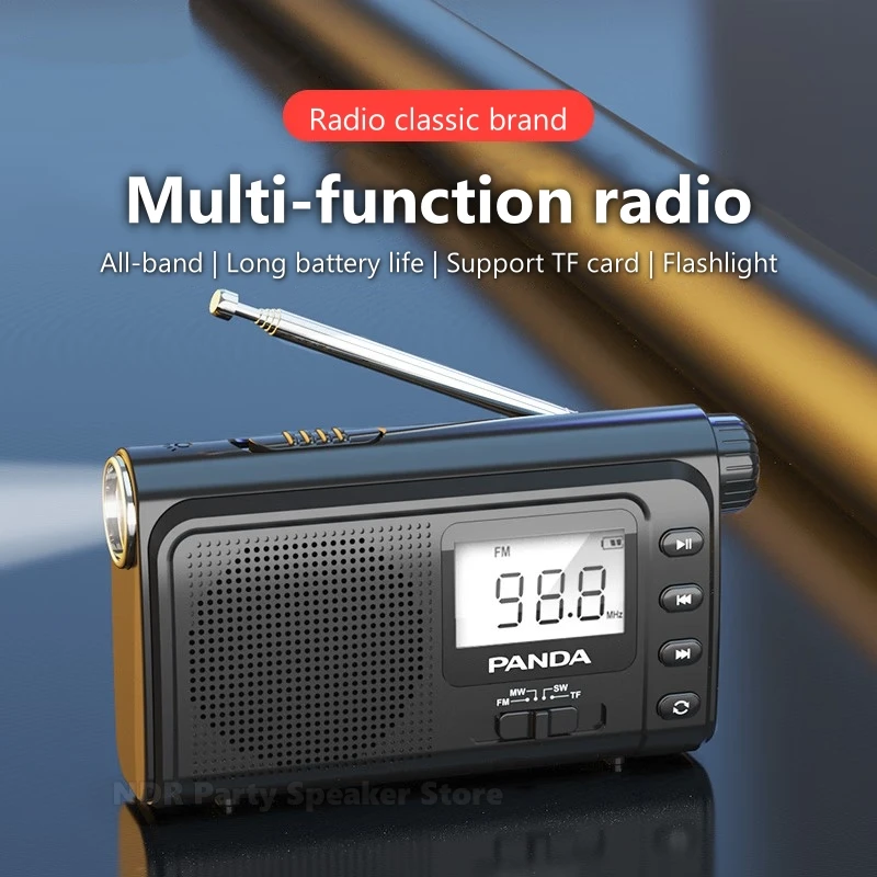 All-band Radio Portable Semiconductor Old-fashioned FM Radio Multifunctional Emergency Small Pocket New Speaker for the Elderly