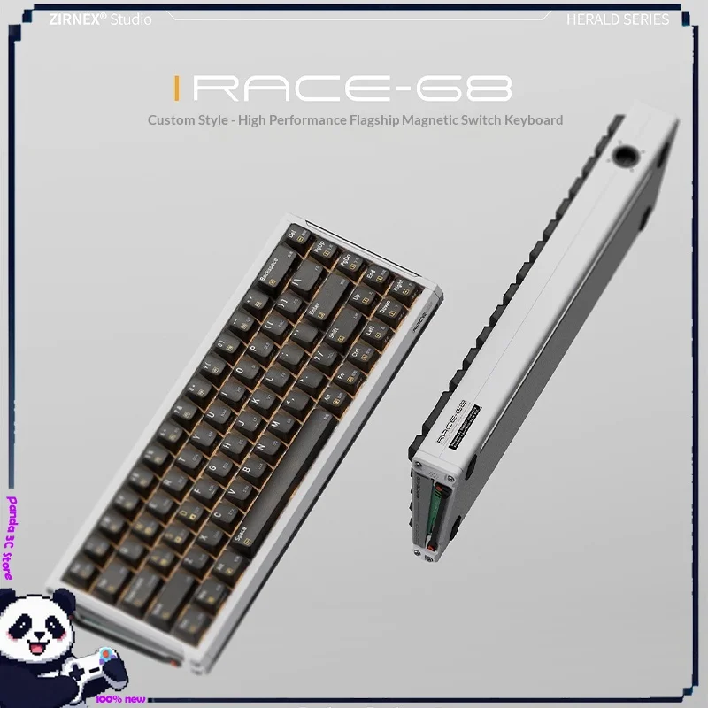 Zirnex Race68 Magnetic Switch Keyboard Mecha Style Aluminum High Performance 8k Gaming Keyboard Valorant Gti Apex Accessories