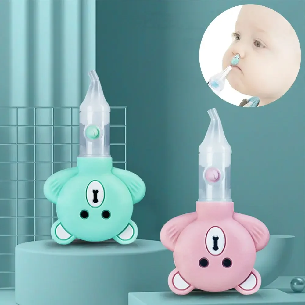 

Inhaler Pump with Booger Clip Baby Silicone Nasal Aspirator Nose Cleaner Nasal Mucus Cleaner Baby Care Accessories