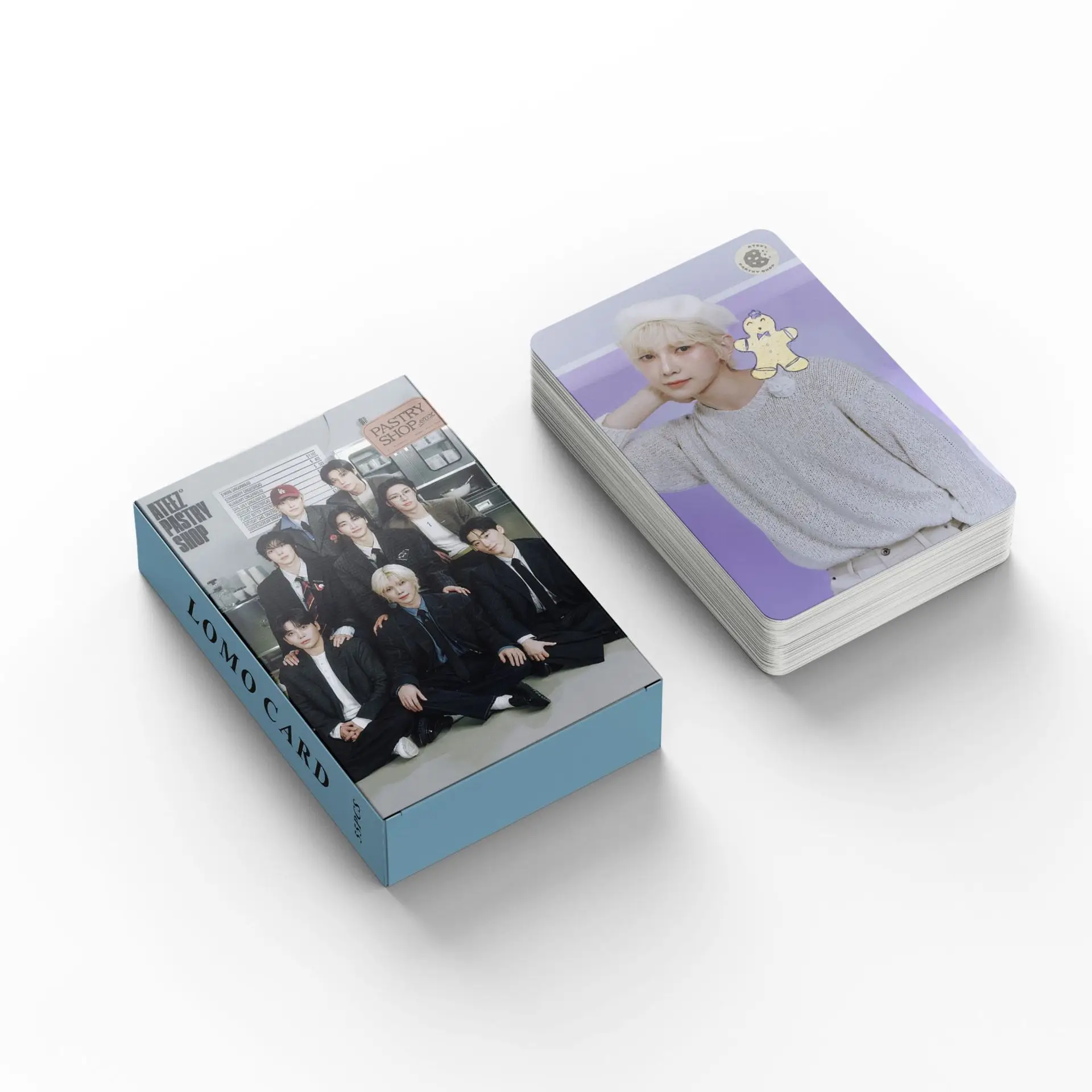 55pcs/set ATEEZ ANITEEZ IN THE CALLING POP UP lomo Star Photocards Photo Lomo Cards Fans Collection Printed Cards