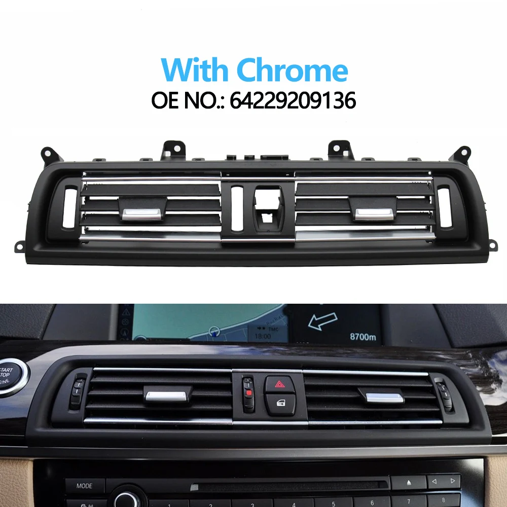 Auto Centrale Airconditioning Ac Vent Grille Paneel Voor Bmw 5 Serie F10 F11 520i 523i 525i 528i 535i 64229166885,64229209136