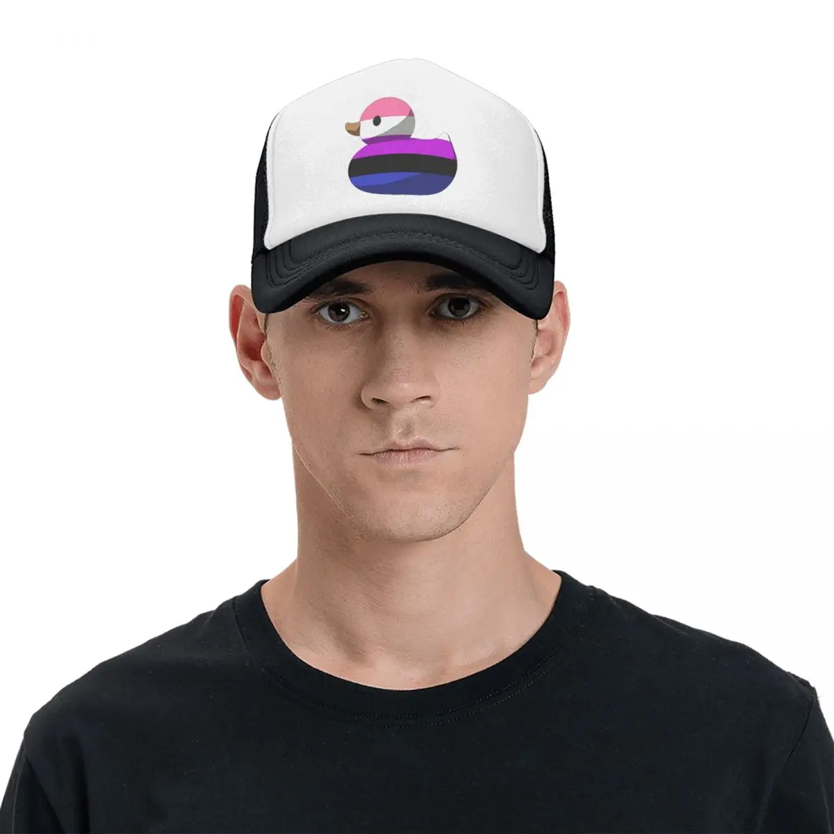 Genderfluid Duck Cap Fashion Mesh Baseball Caps Adjustable Hat Hip Hop Summer Unisex Baseball Hats