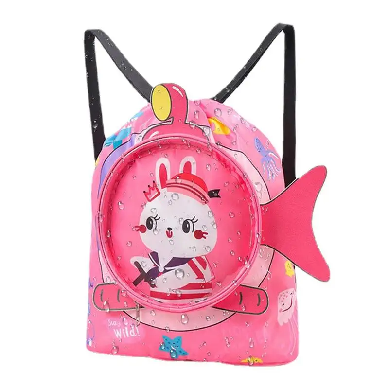 Children\'s Swimming Bag Cute Animals Beach Backpack For Kids Swimming Bag Girls Beach Pool Swim Wet And Dry Backpack For Outdoor