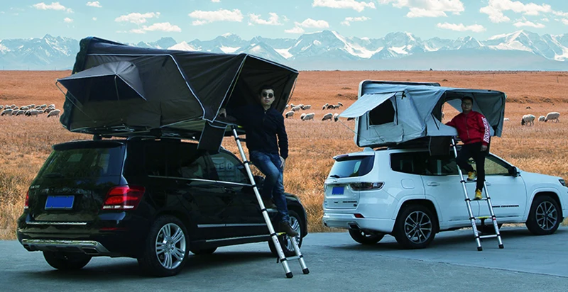 Hot Selling Fully Automatic Hard Shell Waterproof Top Tent Side Open Quick Automatic Opening Car Camping Equipment for Travel