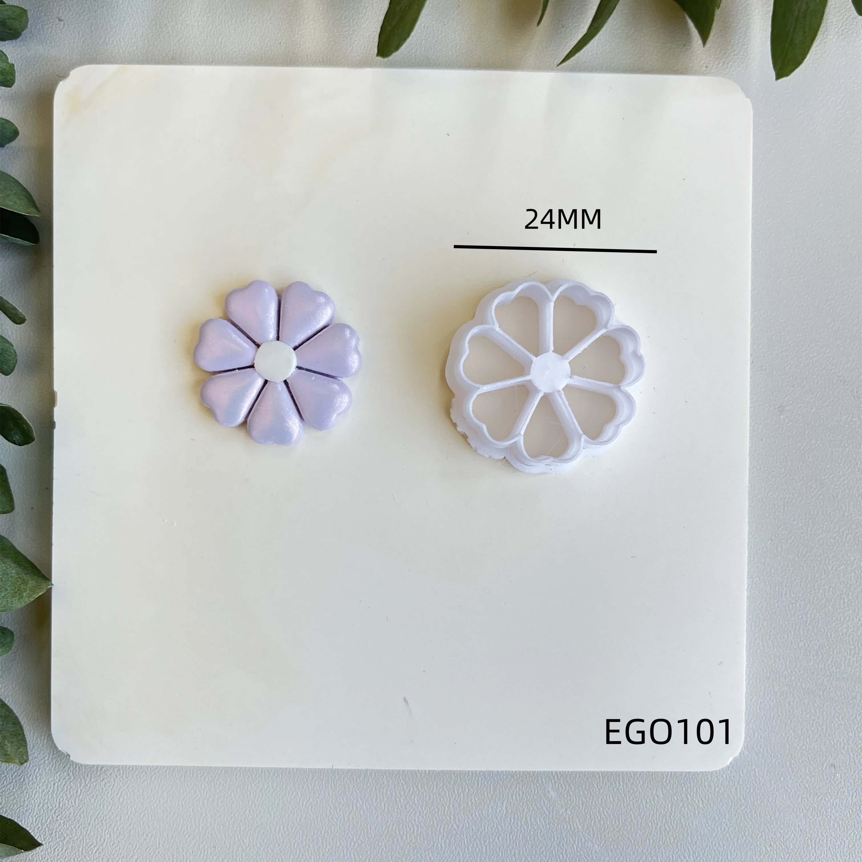 Weiche Keramik-Polymer-Ton-Schneidemaschine, romantische Blumenform, Schneidform, DIY handgefertigte Ohrringe, Schmuck, Anhänger, Herstellungswerkzeug – Detail 7