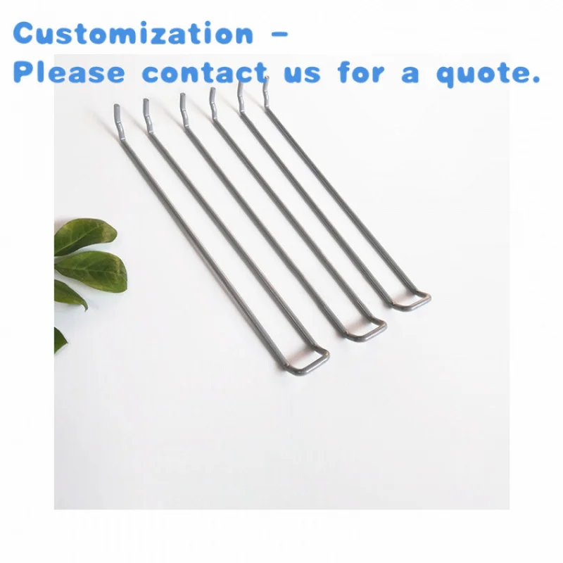 

custom.Kainice Metal Hooks Wall Organisation Perforated Back Panels Hole Centres Pegboard Looped Display Long Leg Peg Metal Euro
