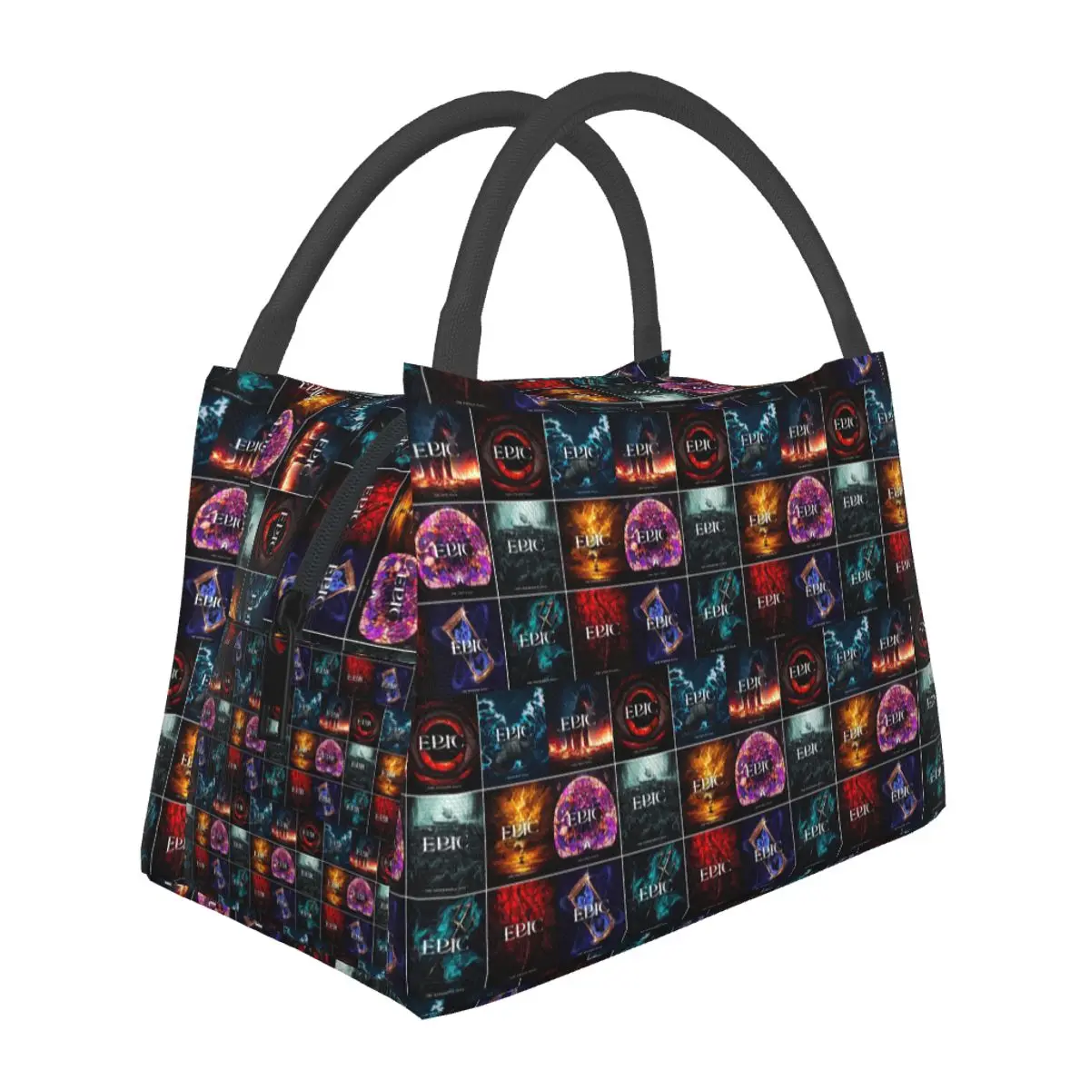 Epic The Musical Saga Covers Lightweight Handheld Insulated Lunch Bag Aluminum Foil Liner for Adults Students Travel Picnic