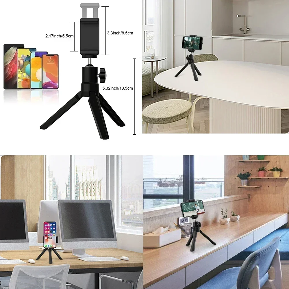 Desktop Projector Stand，Desktop Lazy Mobile Phone Creative Bedside Stand Holder Tripod Live Support Rack Folding Projector