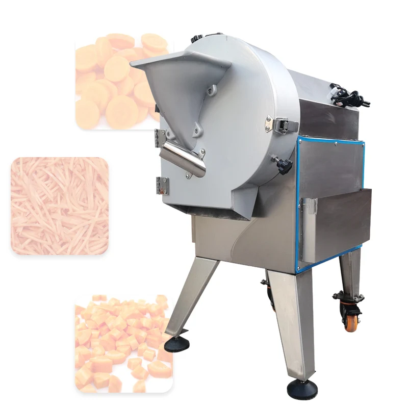 High Efficiency Commercial Electric Vegetable Cutter Slicing Shredding Dicing Potato Eggplant Onion Carrot Winter Melon