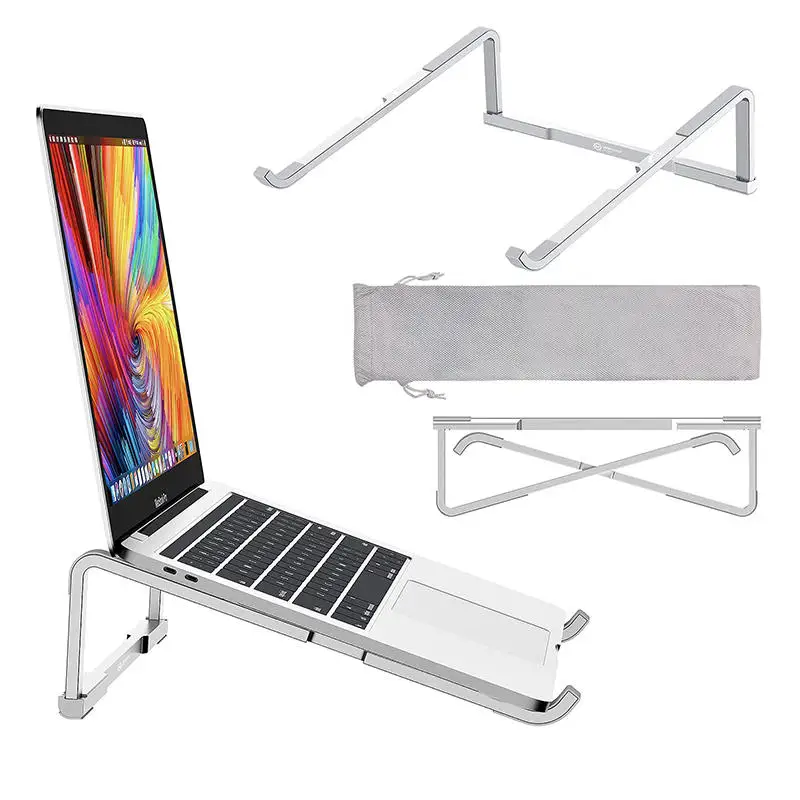 Laptop Stand For Folding Adjustable Aluminum Computer PC Tablet Stand Notebook Tablelaptop Holder Heat Dissipation